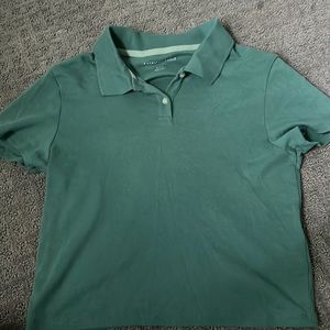 Green collard shirt
